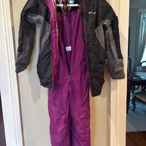 Columbia Ski Bib and Marching Ski Jacket size medium 10-12